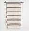 Aden Cotton Bath Towel - Natural w Grey