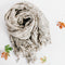 Hand-Woven Wool Shawl & Throw - Heather Grey