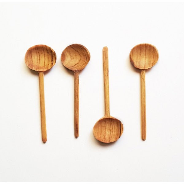 Olive Wood Coffee Spoon Set